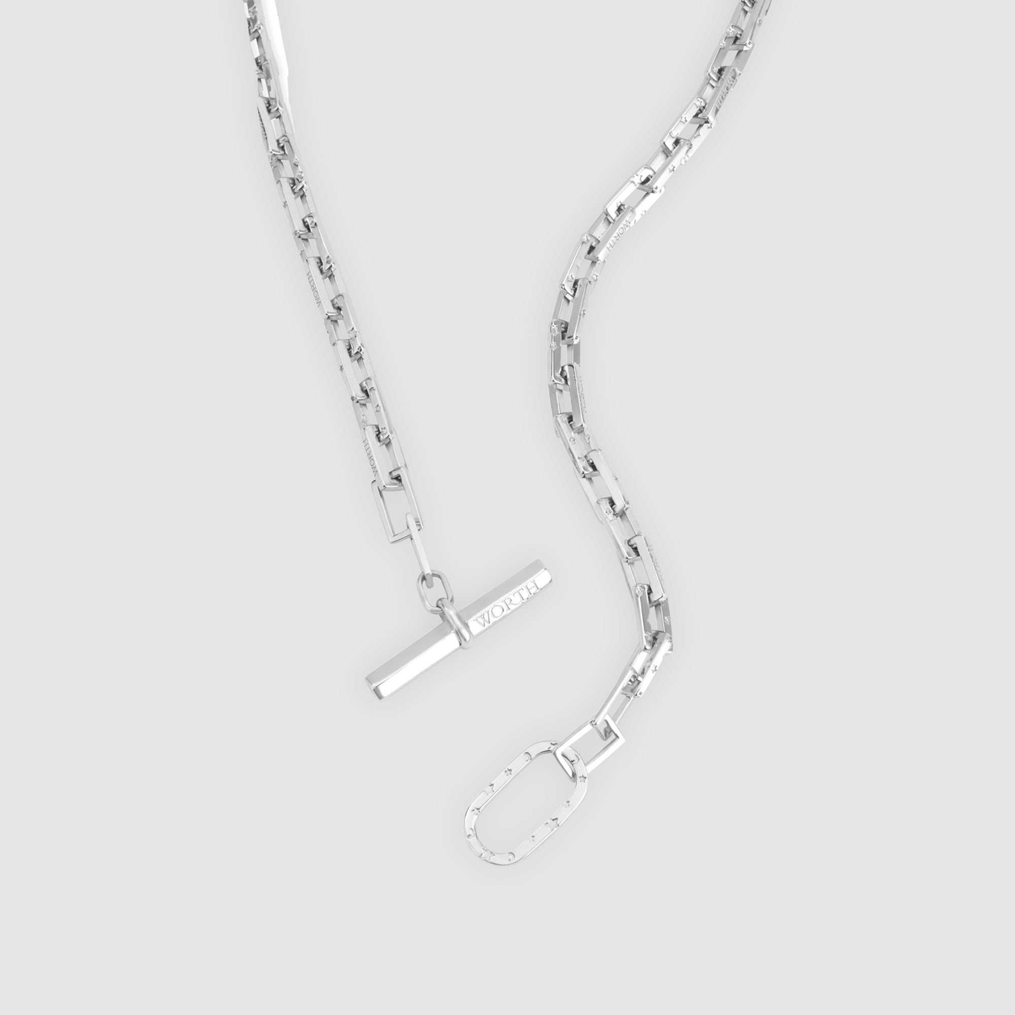 月亮和星星雕刻项链