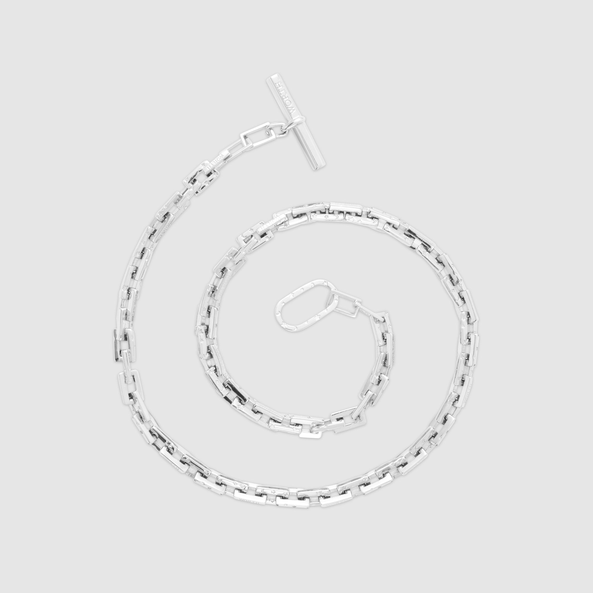 月亮和星星雕刻颈链