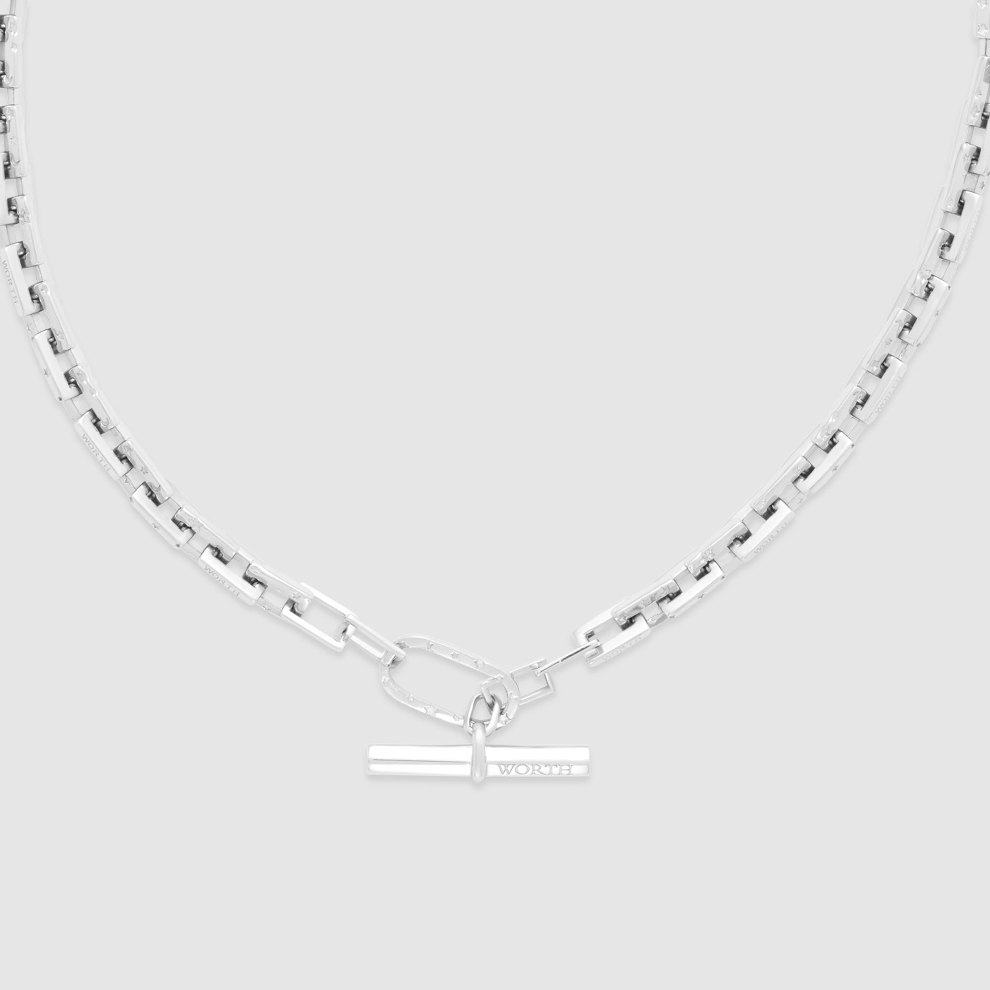 月亮和星星雕刻颈链